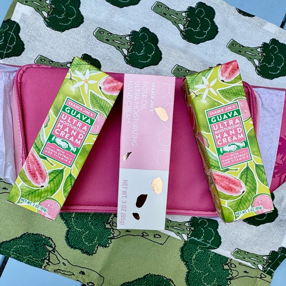 Trader Joe’s BUNDLE Hand Cream Set with Pink mini cooler